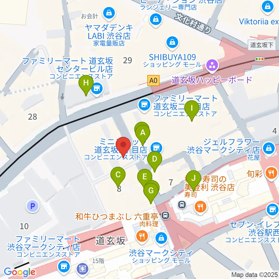 Lighthouse Records周辺のカフェ一覧地図