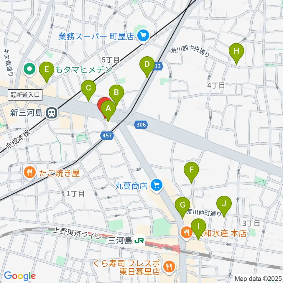 キーノート・シアター周辺のカフェ一覧地図