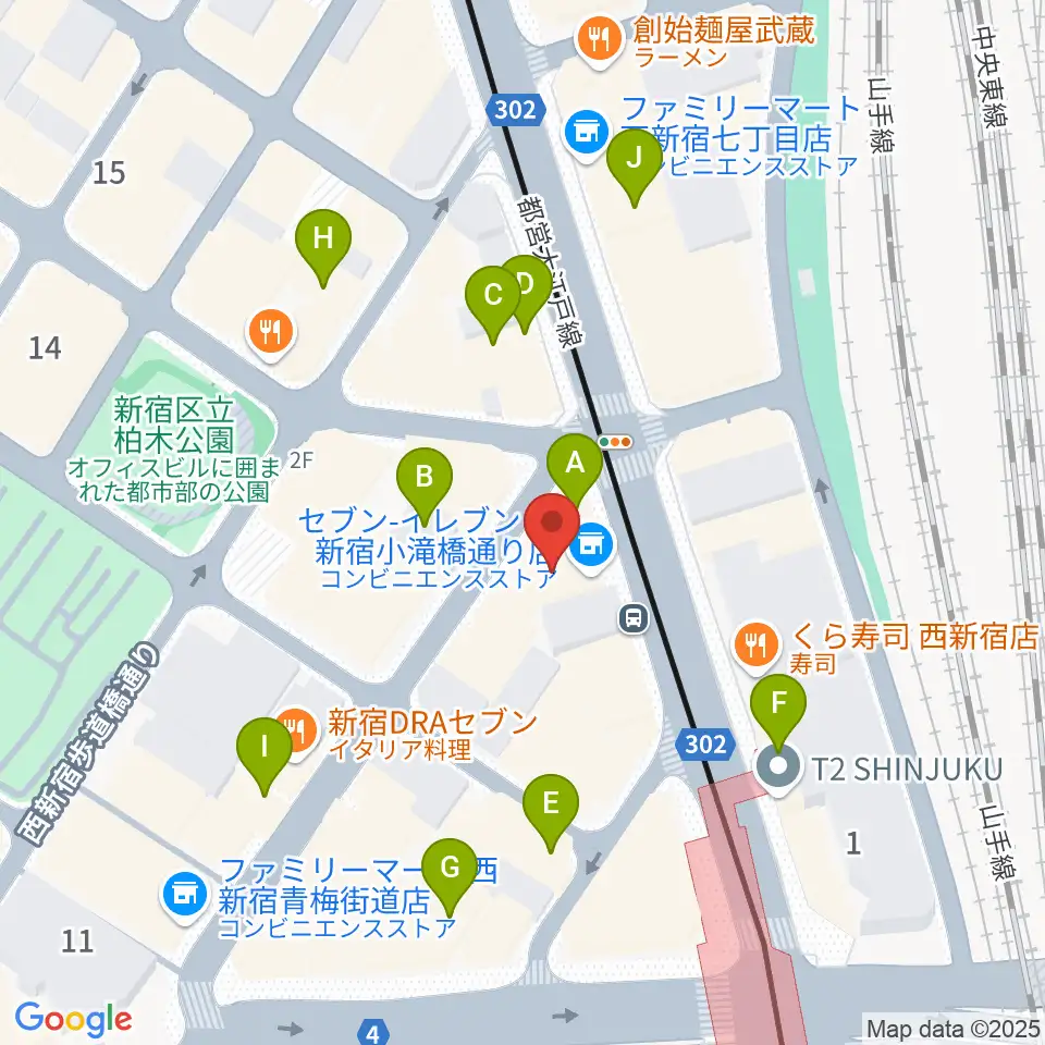 ビートコレクターズ周辺のカフェ一覧地図