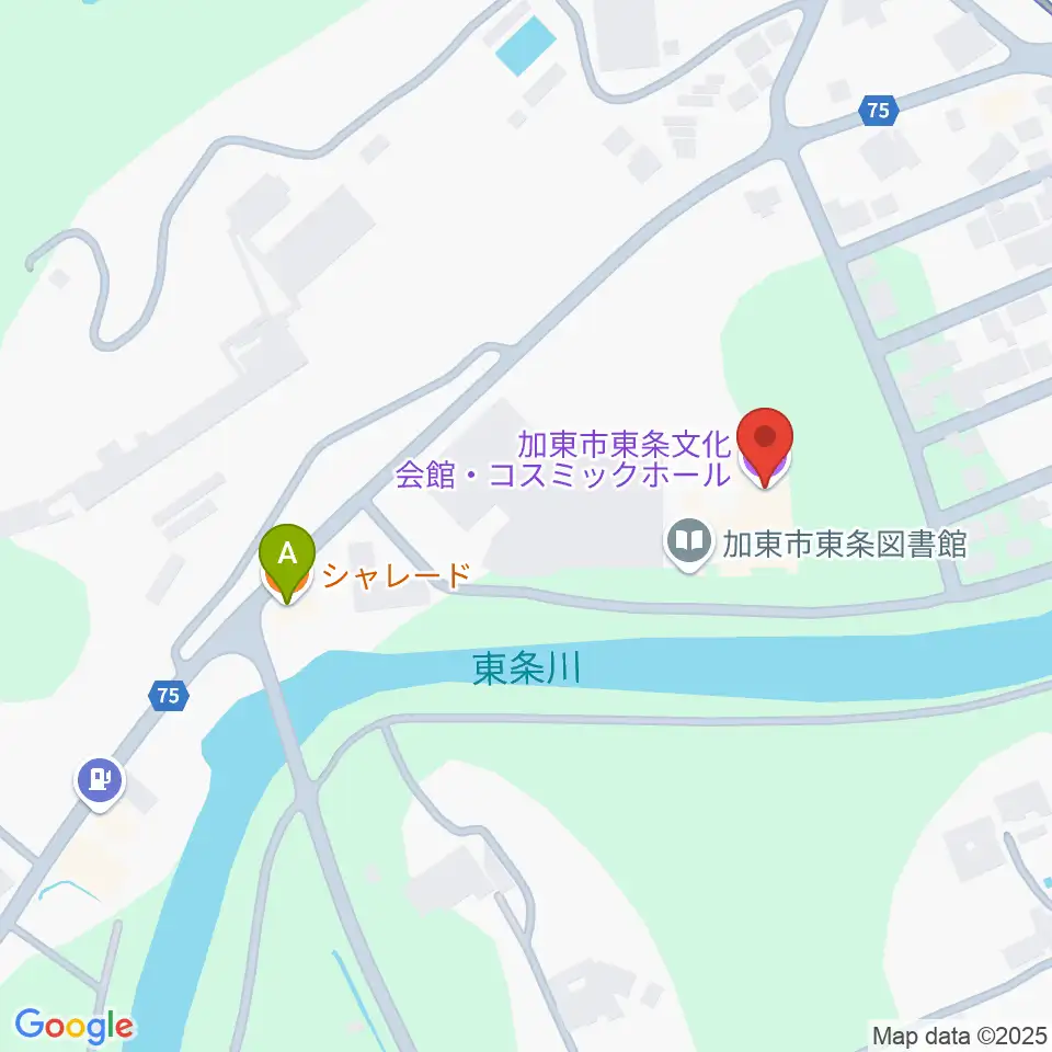 加東市東条文化会館コスミックホール周辺のカフェ一覧地図