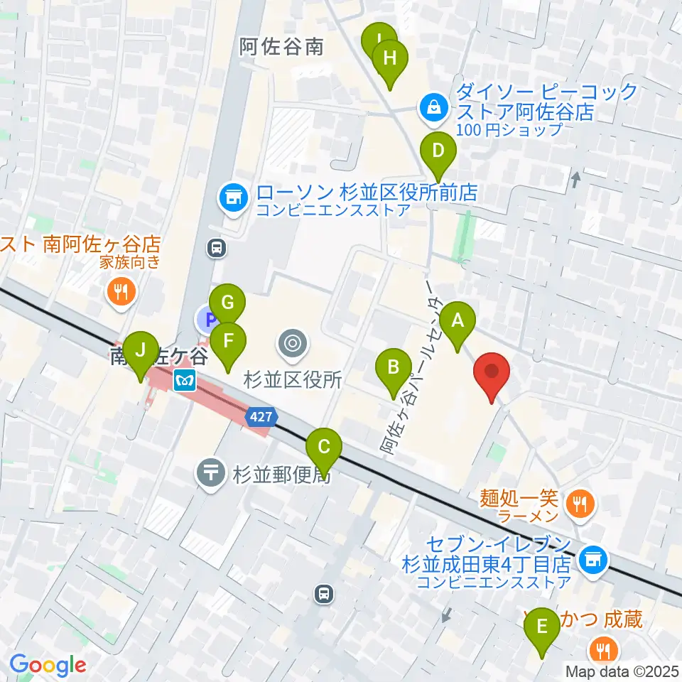 LAST GUITAR(ラストギター)周辺のカフェ一覧地図