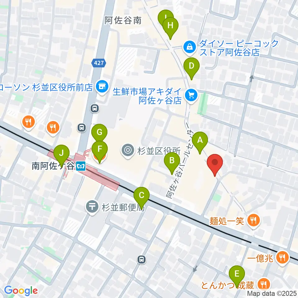 LAST GUITAR（ラストギター）周辺のカフェ一覧地図