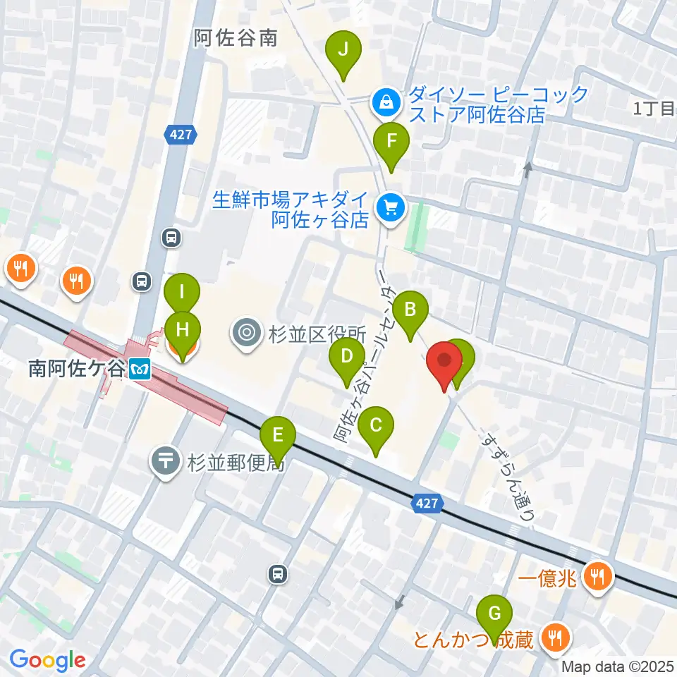 LAST GUITAR（ラストギター）周辺のカフェ一覧地図