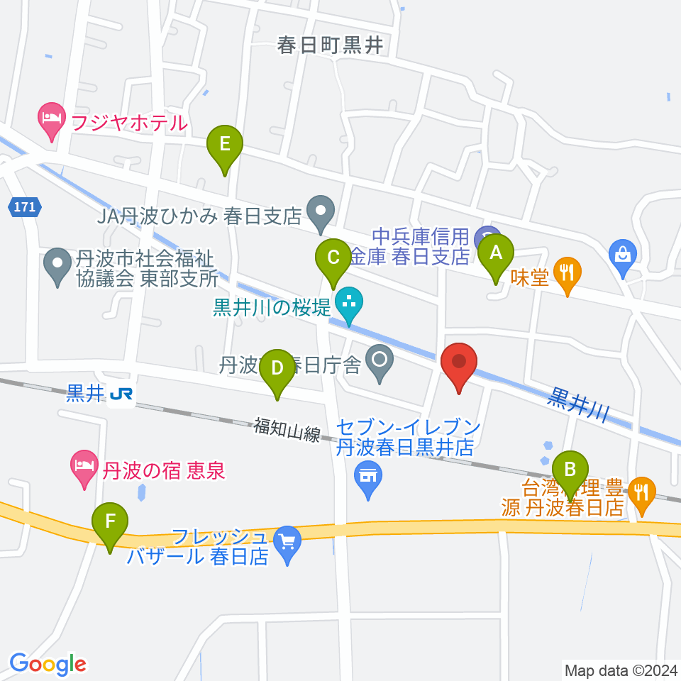 丹波市立春日文化ホール周辺のカフェ一覧地図