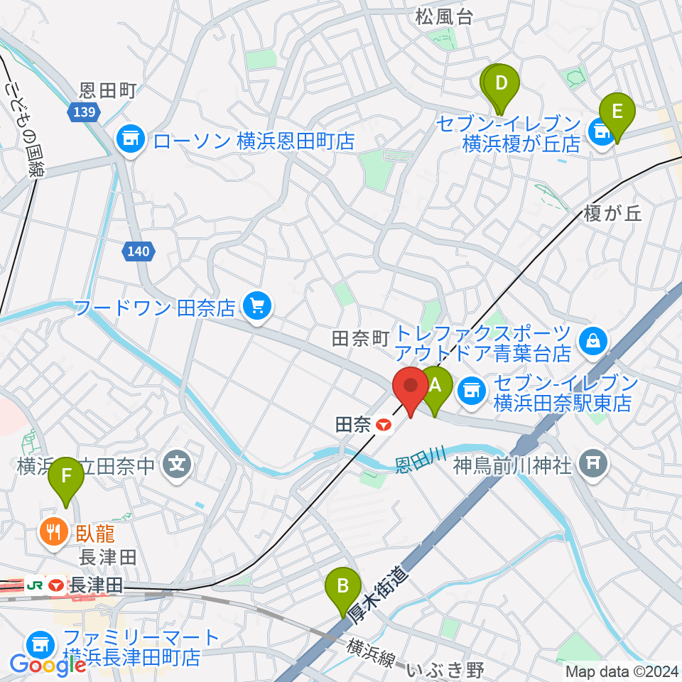 STUDIO likeドラムスクール周辺のカフェ一覧地図