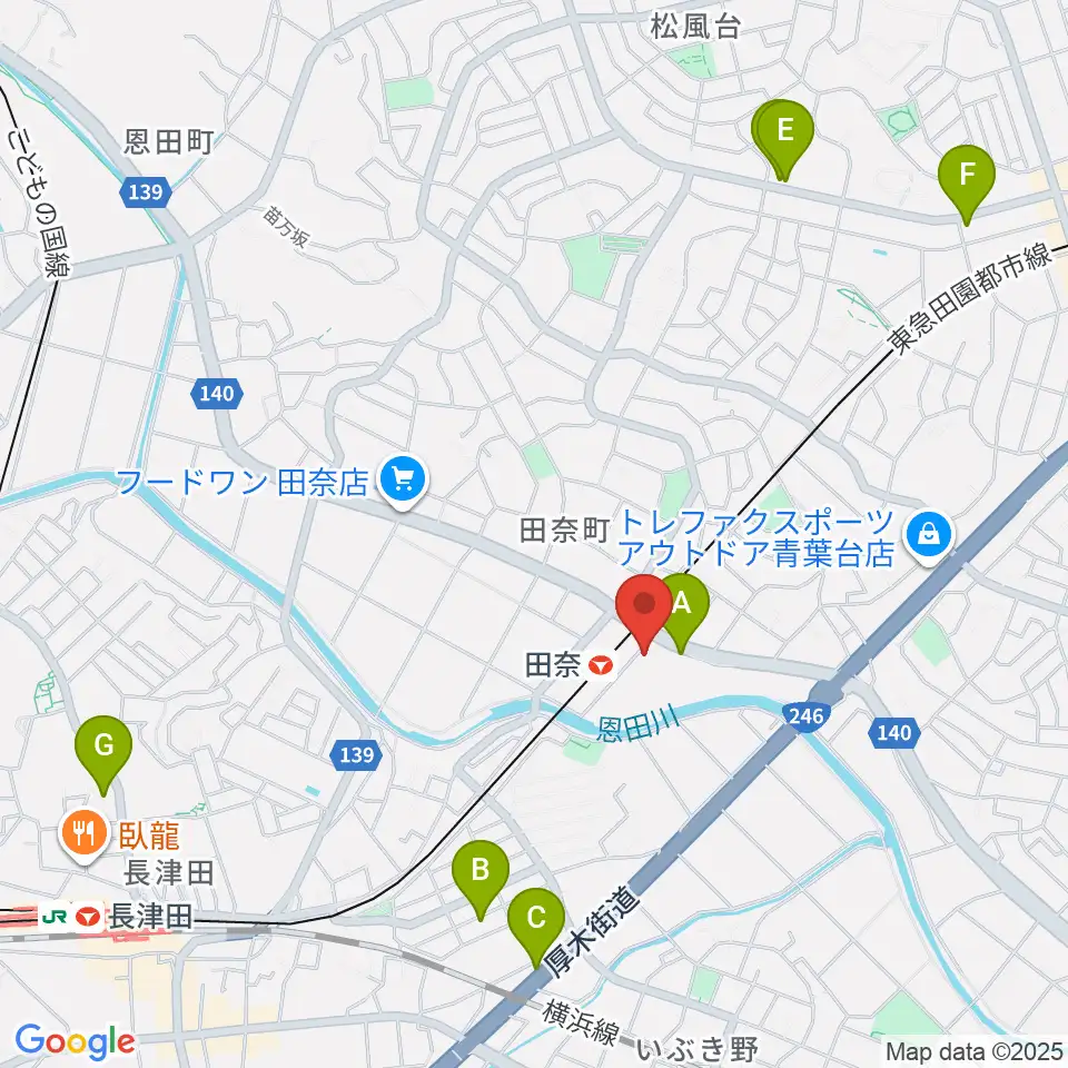 STUDIO like DRUM SCHOOL周辺のカフェ一覧地図