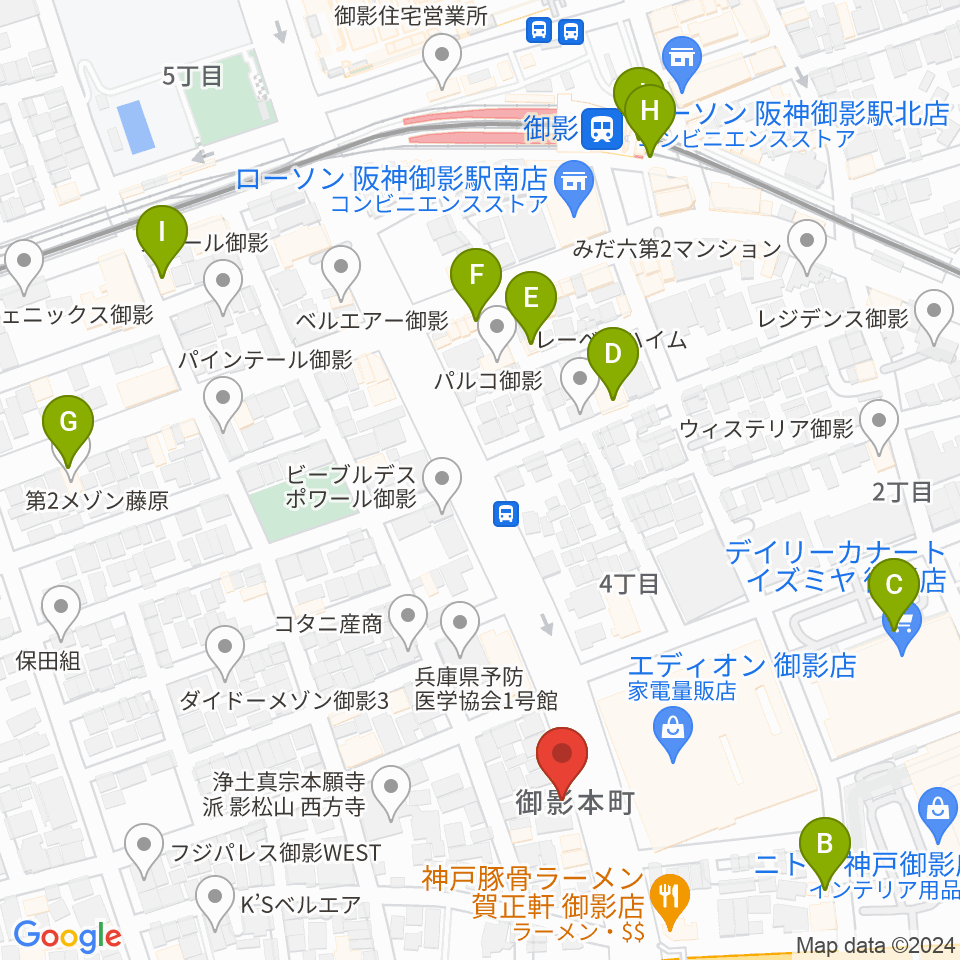 コーヒーハウス井戸周辺のカフェ一覧地図