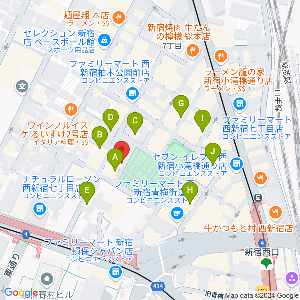 ダブストアレコードマート周辺のカフェ一覧地図