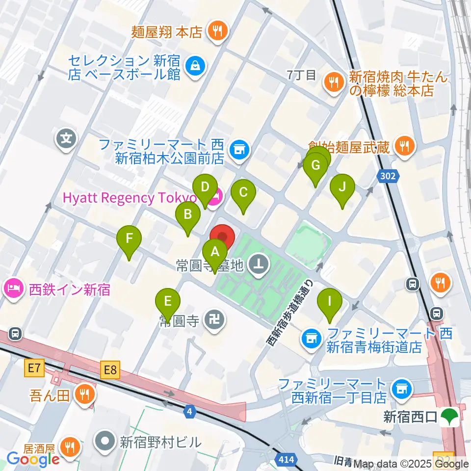 ダブストアレコードマート周辺のカフェ一覧地図