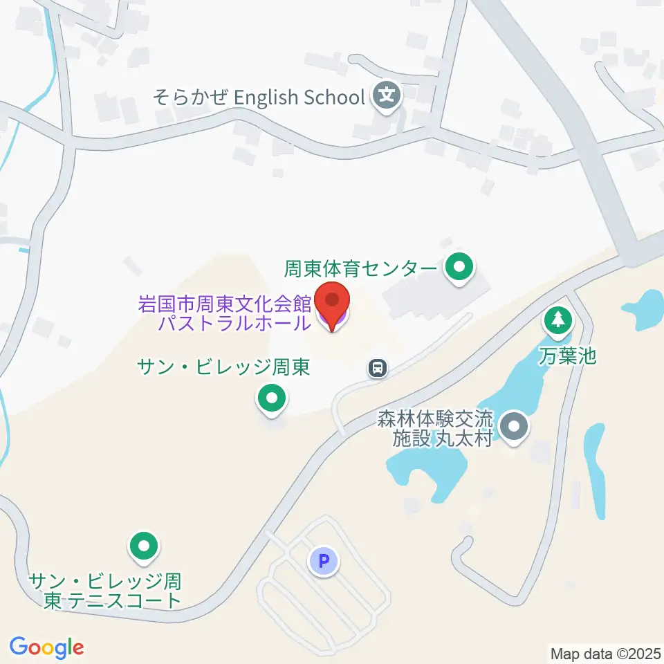 パストラルホール 岩国市周東文化会館周辺のカフェ一覧地図