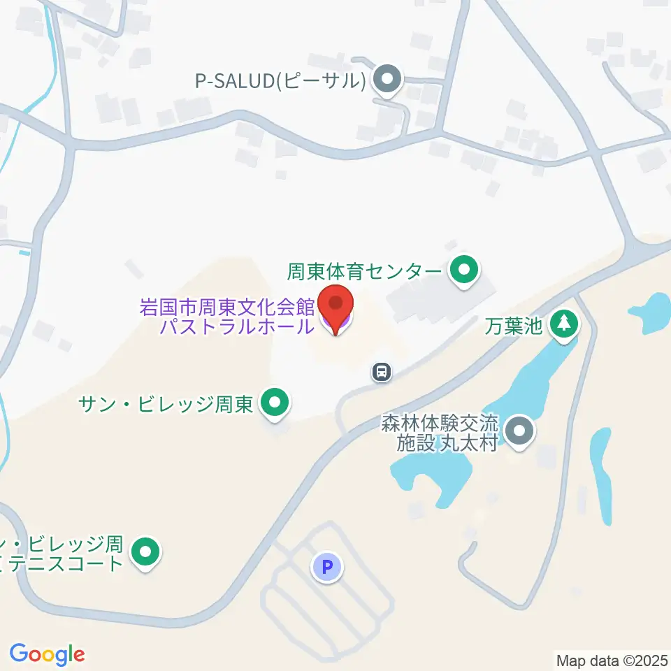 パストラルホール 岩国市周東文化会館周辺のカフェ一覧地図