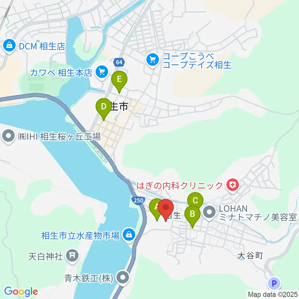 扶桑電通なぎさホール周辺のカフェ一覧地図