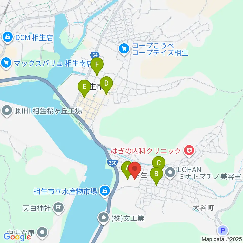 扶桑電通なぎさホール周辺のカフェ一覧地図