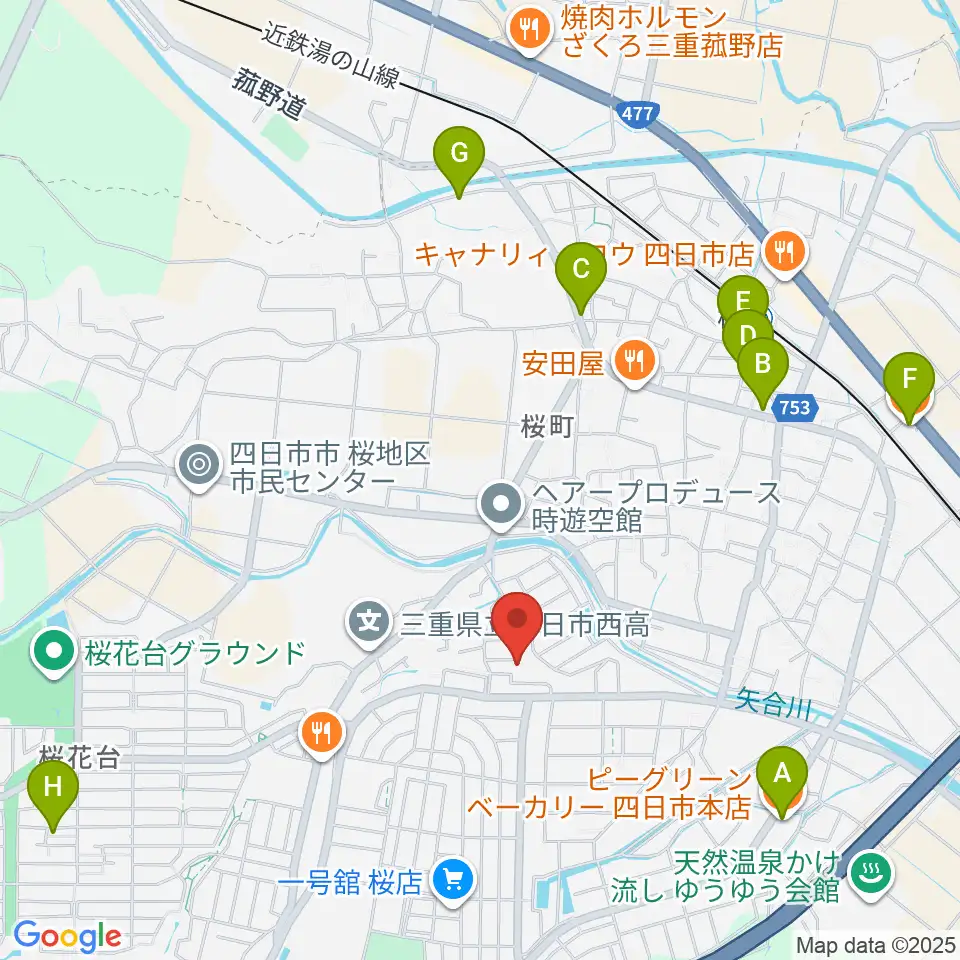STUDIO LIFE周辺のカフェ一覧地図