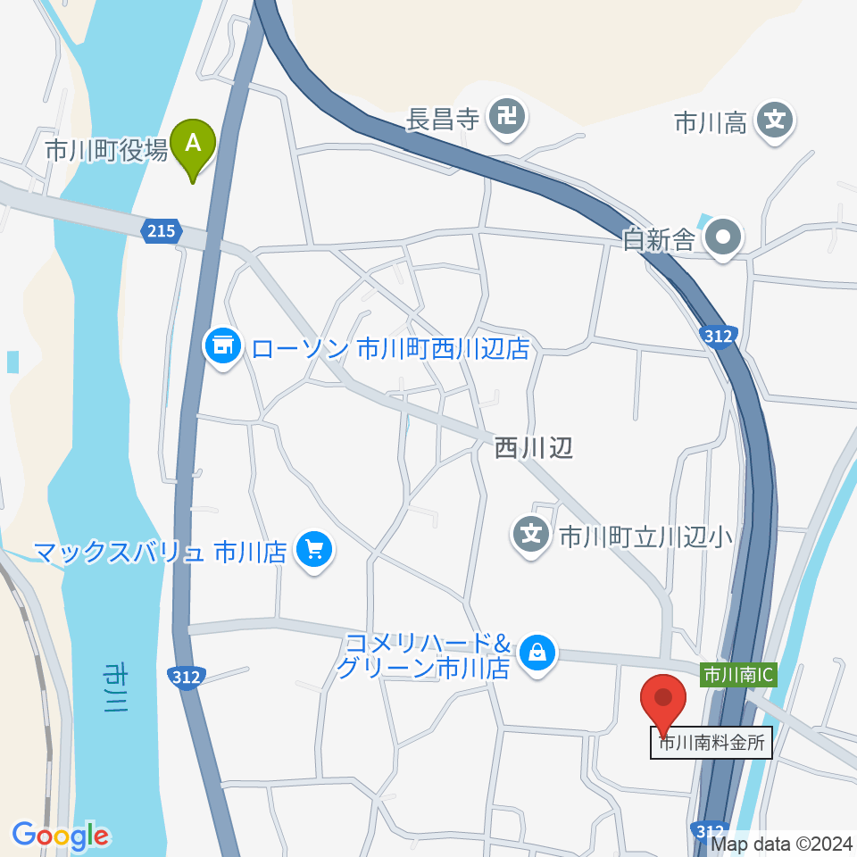 市川町文化センターひまわりホール周辺のカフェ一覧地図