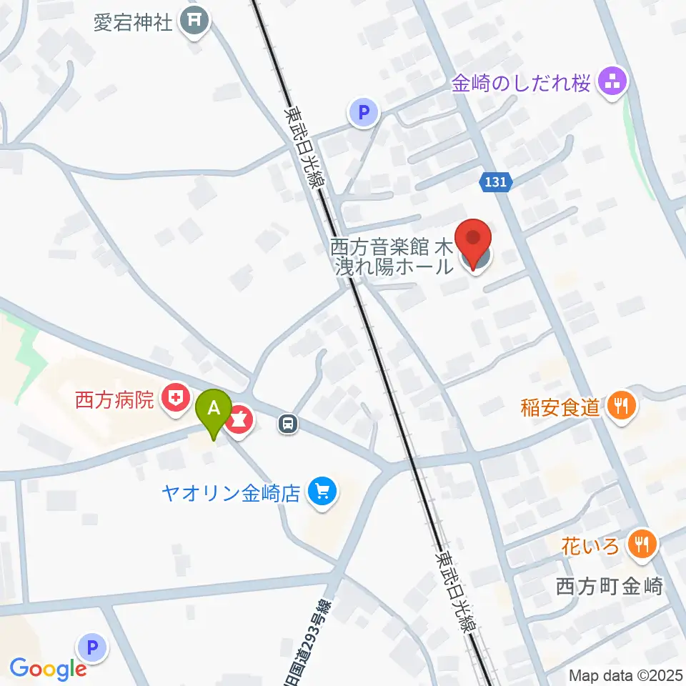 西方音楽館周辺のカフェ一覧地図