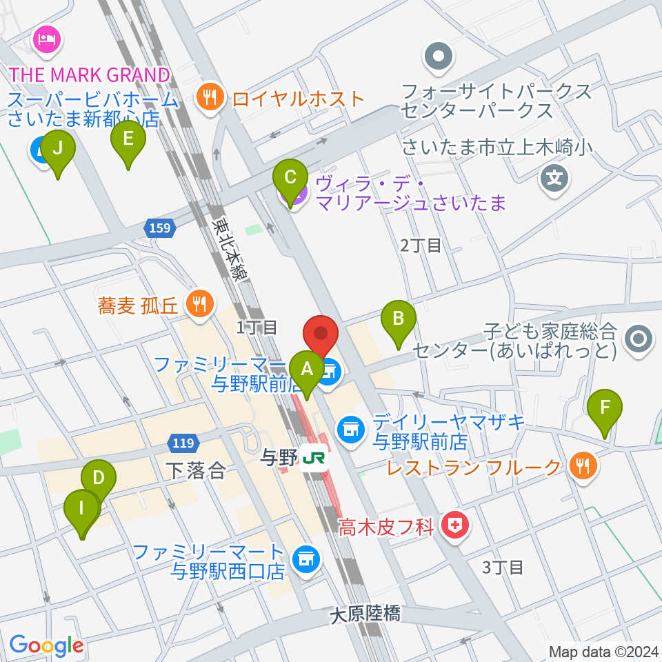 GalleryシャインEAST周辺のカフェ一覧地図