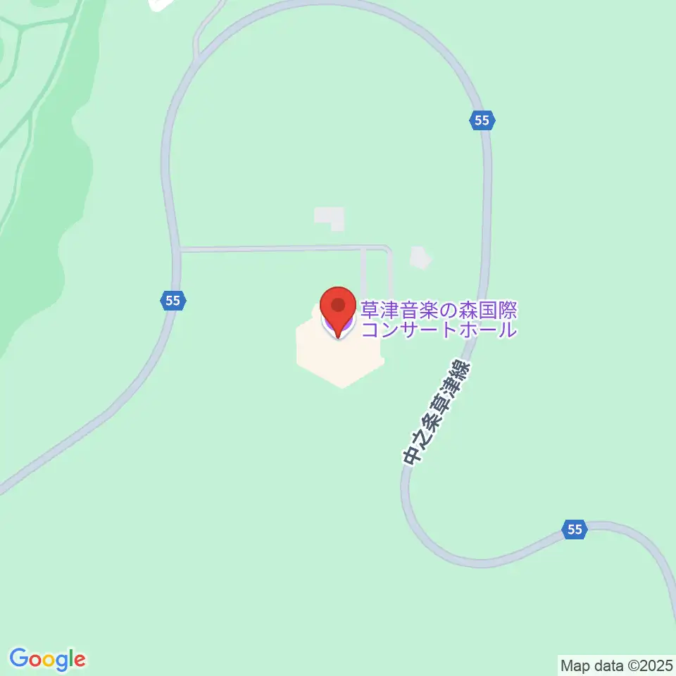 草津音楽の森国際コンサートホール周辺のカフェ一覧地図