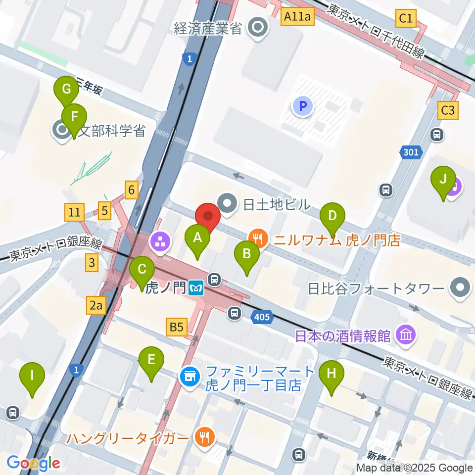 ビーテックジャパン東京周辺のカフェ一覧地図
