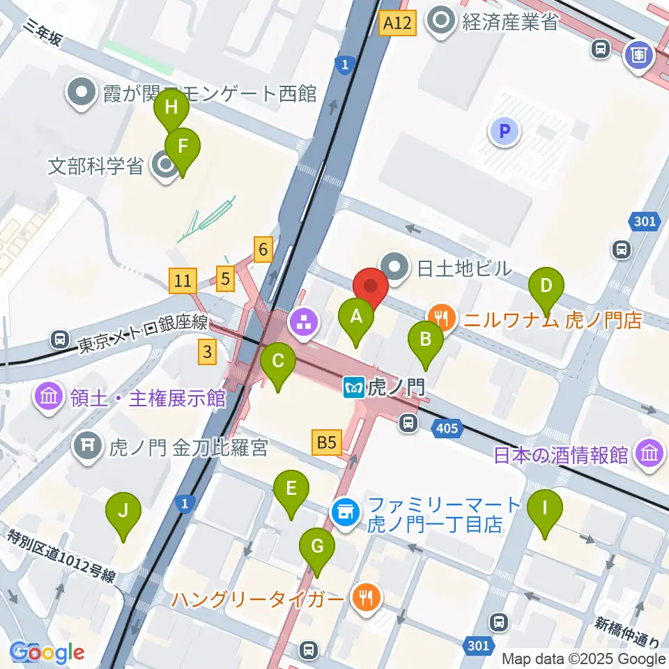 ビーテックジャパン東京周辺のカフェ一覧地図
