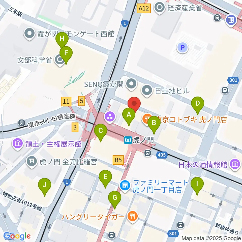 ビーテックジャパン東京周辺のカフェ一覧地図