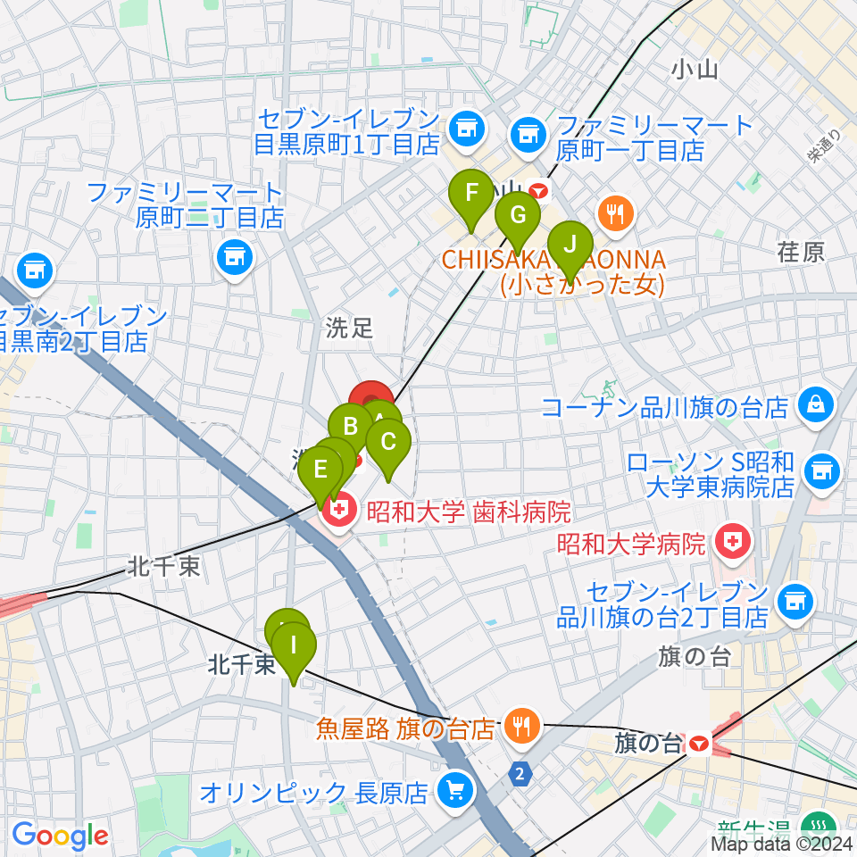 プリモ芸術工房周辺のカフェ一覧地図