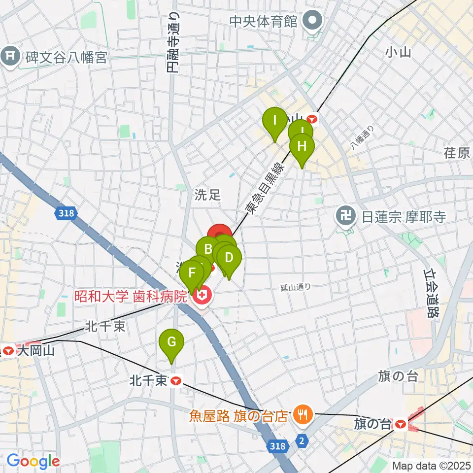 プリモ芸術工房周辺のカフェ一覧地図