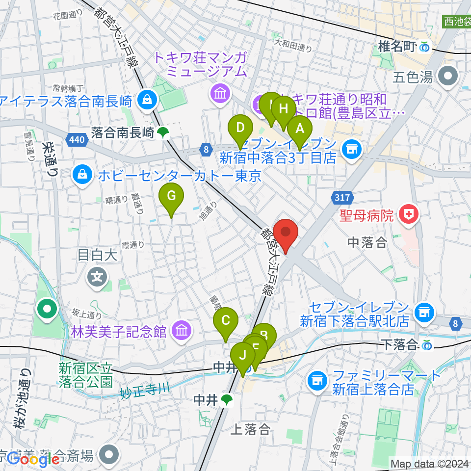 PAPAGENO周辺のカフェ一覧地図