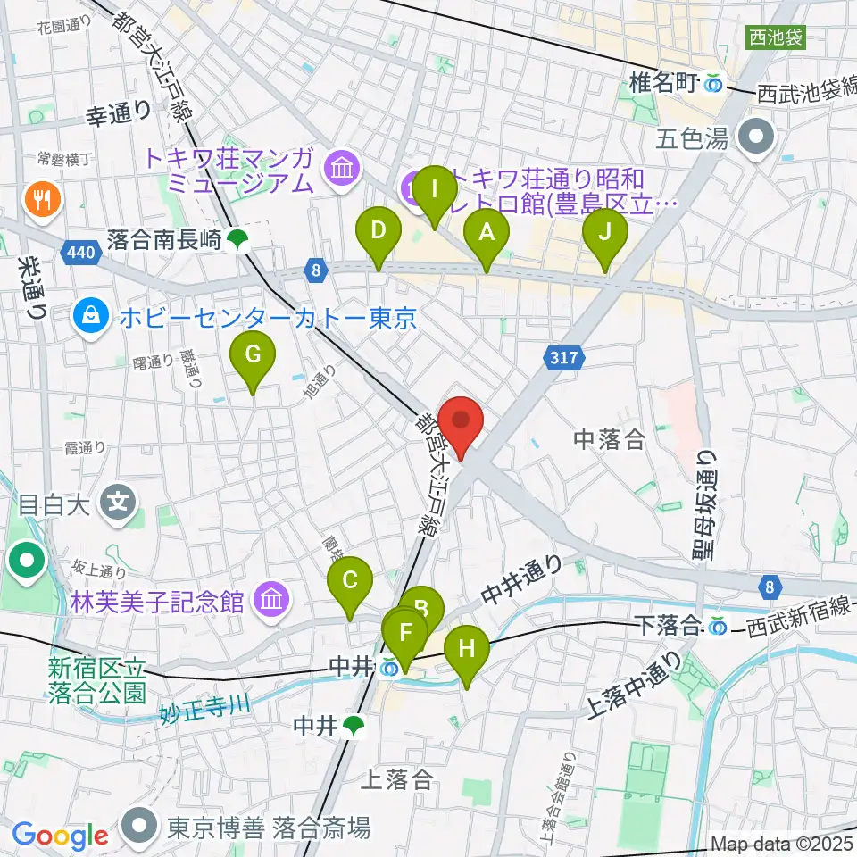 PAPAGENO周辺のカフェ一覧地図