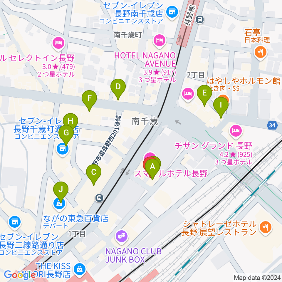 拓郎age周辺のカフェ一覧地図