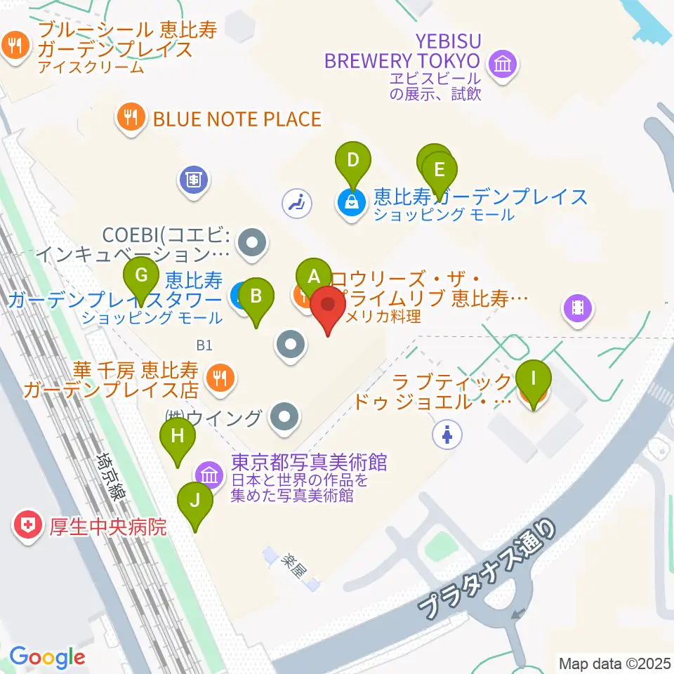 WE LOVE MUSIC Inc.周辺のカフェ一覧地図