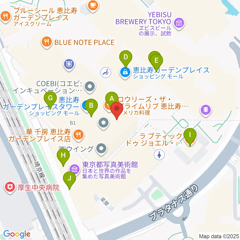 WE LOVE MUSIC Inc.周辺のカフェ一覧地図