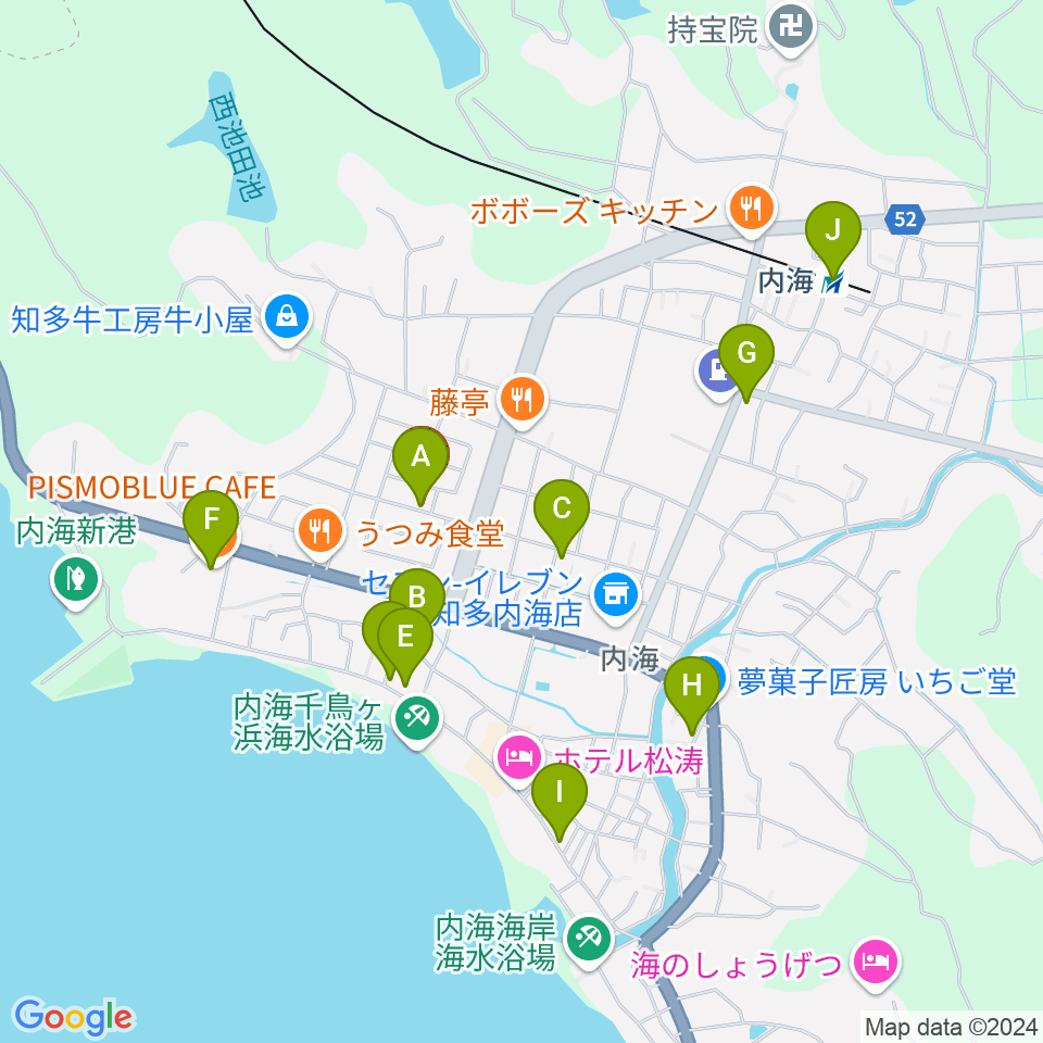 音楽ホール マリティーム周辺のカフェ一覧地図