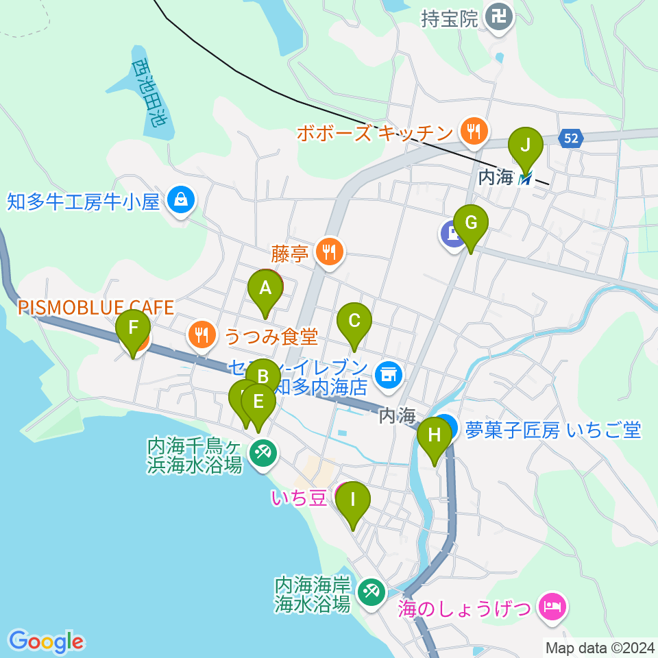 音楽ホール マリティーム周辺のカフェ一覧地図