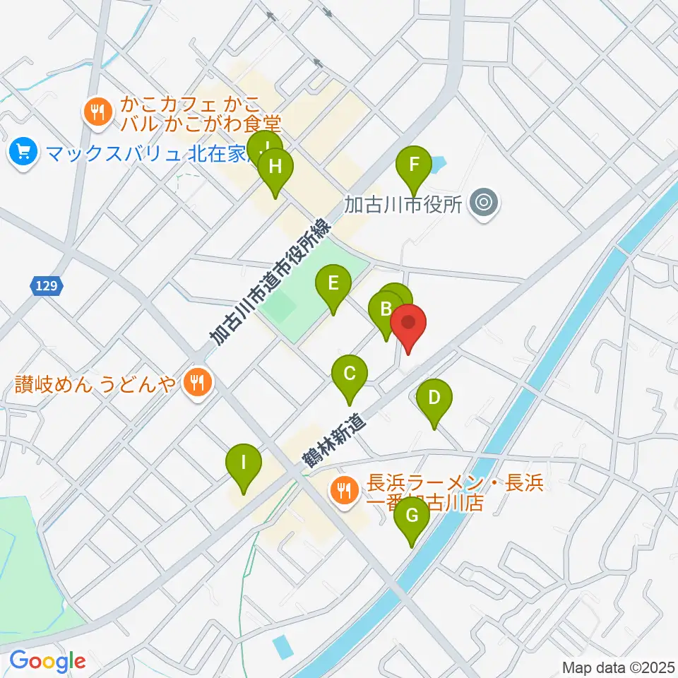 松風ギャラリー周辺のカフェ一覧地図