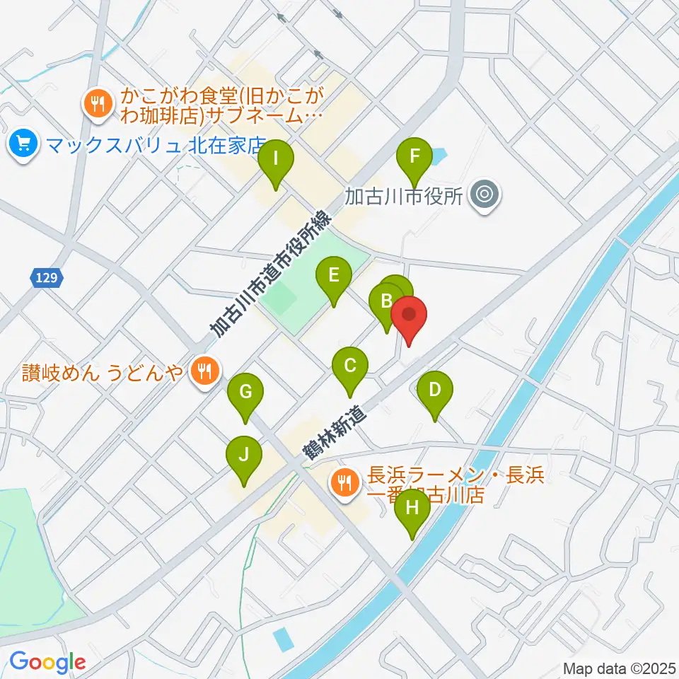 松風ギャラリー周辺のカフェ一覧地図