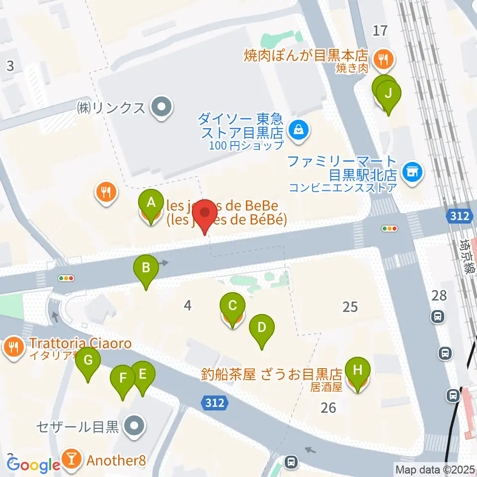 ブルースアレイジャパン周辺のカフェ一覧地図