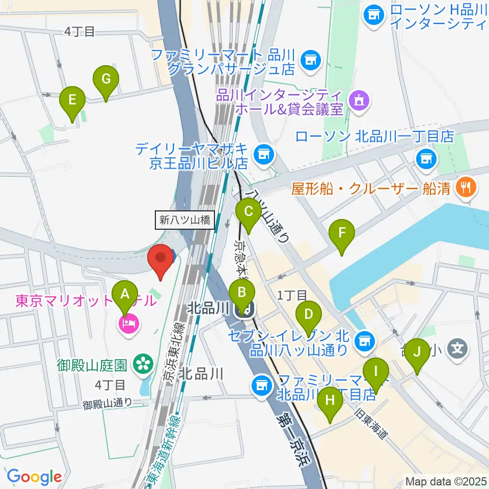キリスト品川教会 グローリア・チャペル周辺のカフェ一覧地図