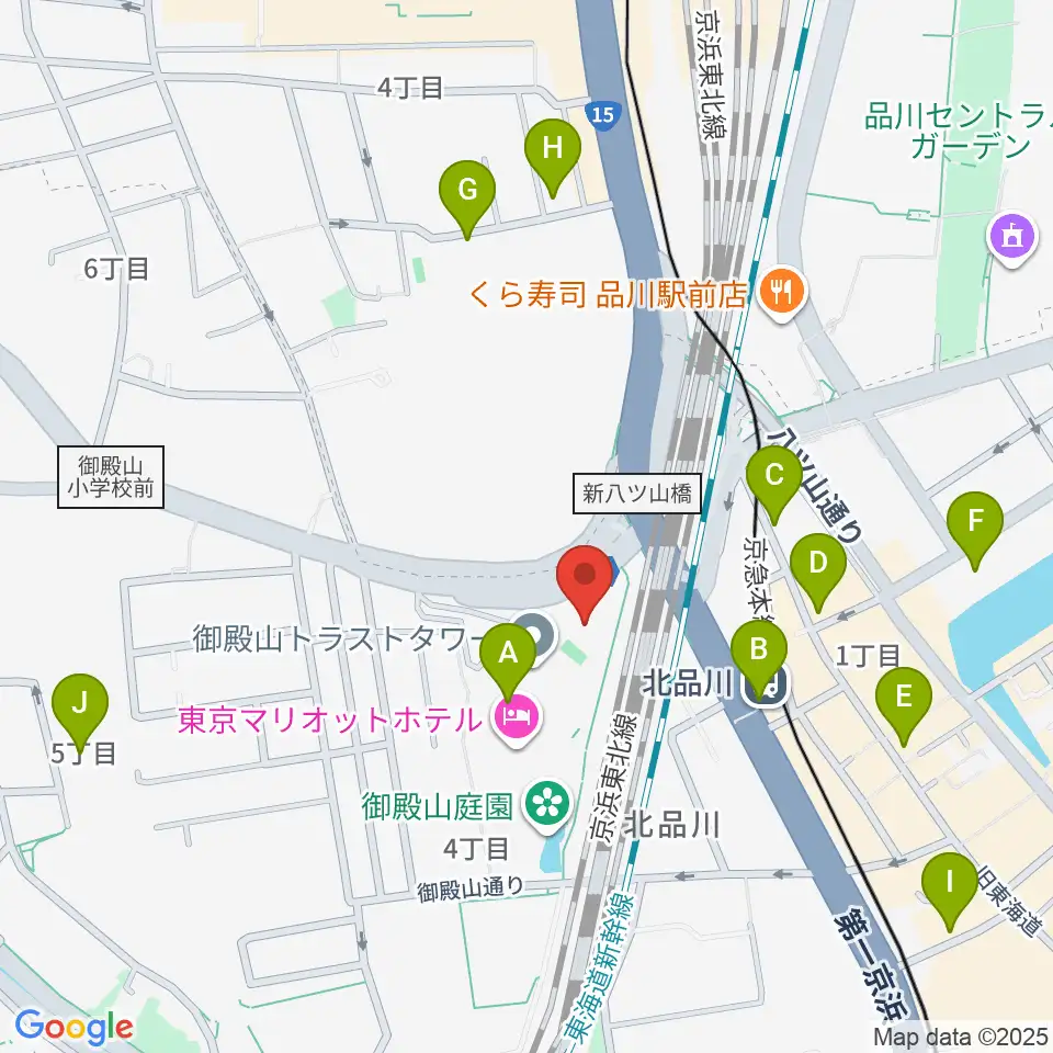 キリスト品川教会 グローリア・チャペル周辺のカフェ一覧地図