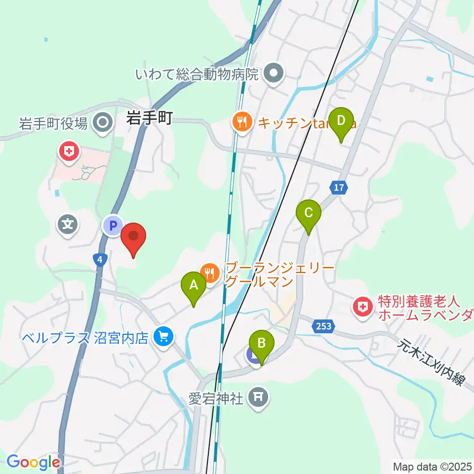 石神の丘美術館周辺のカフェ一覧地図