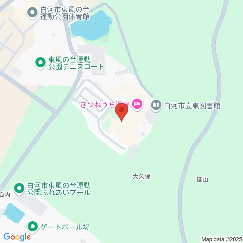 白河市東文化センター周辺のカフェ一覧地図