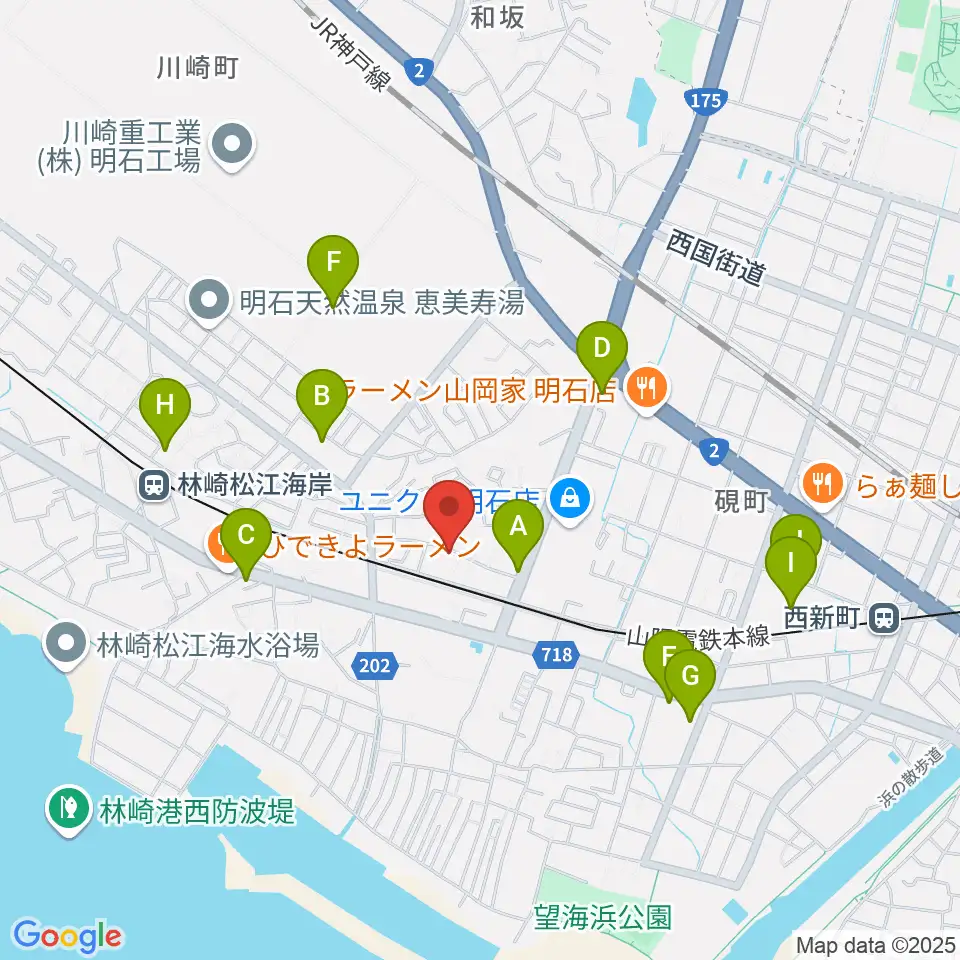 スタジオファンフル周辺のカフェ一覧地図