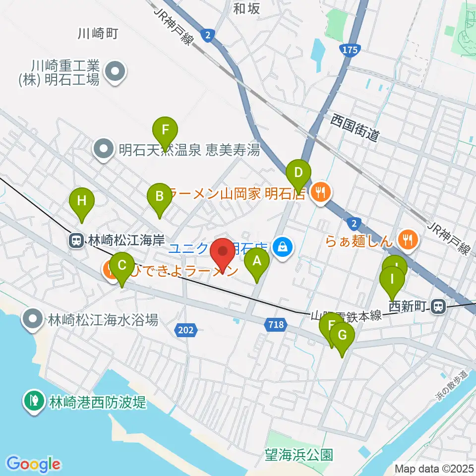 スタジオファンフル周辺のカフェ一覧地図