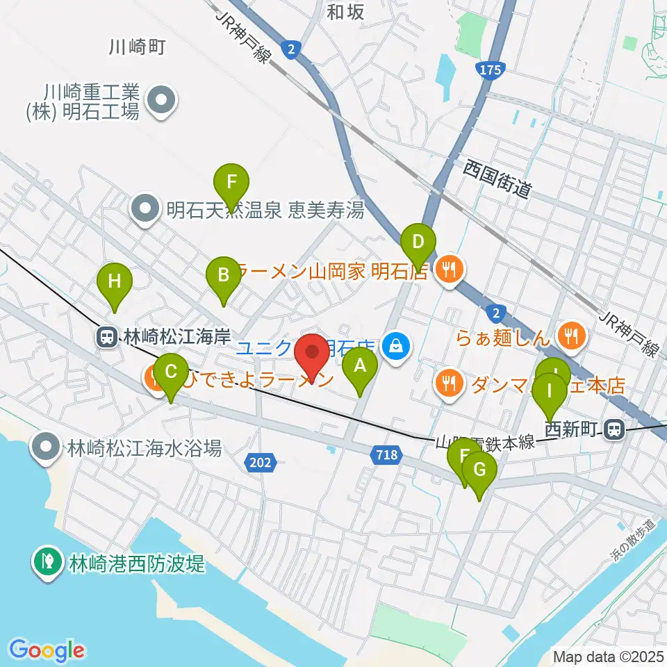 スタジオファンフル周辺のカフェ一覧地図