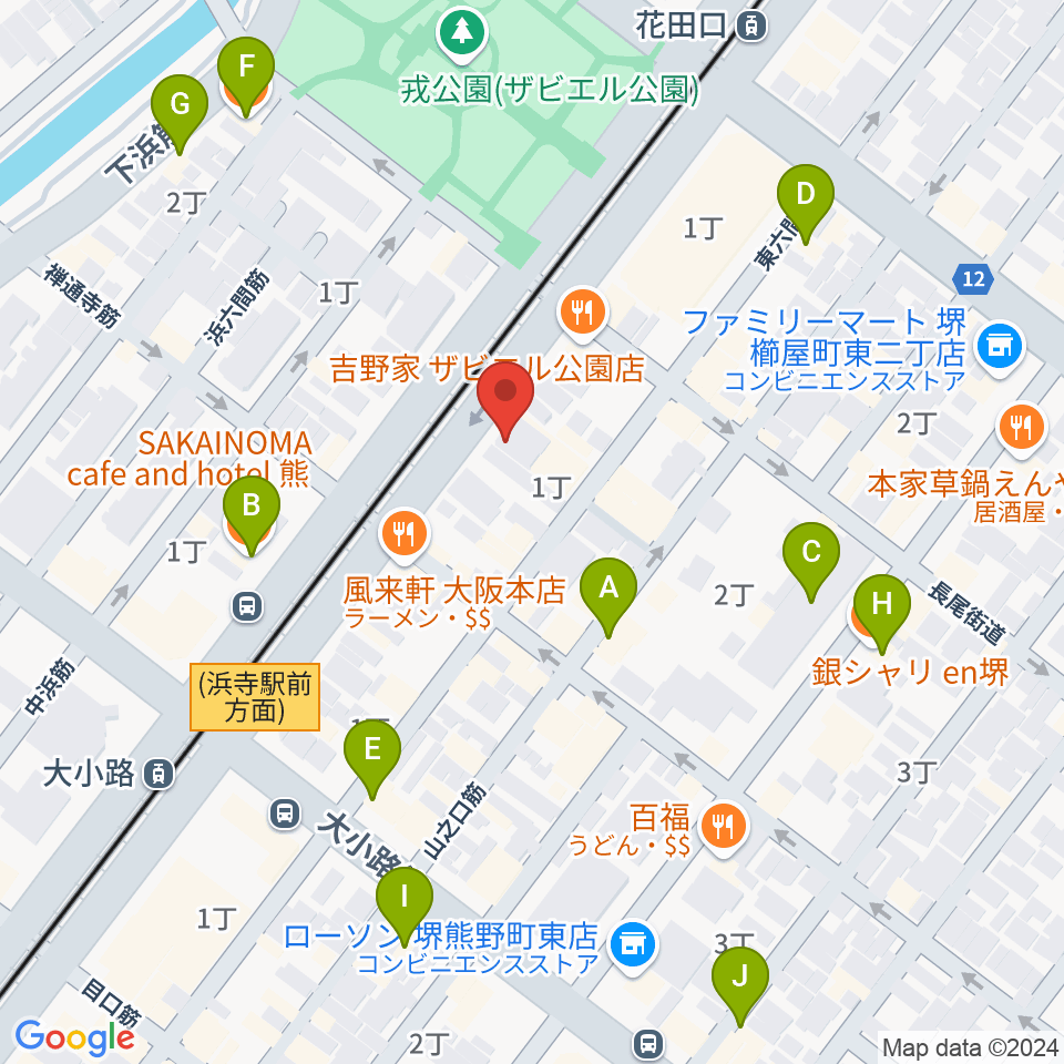 HOUSE of JAZZ周辺のカフェ一覧地図