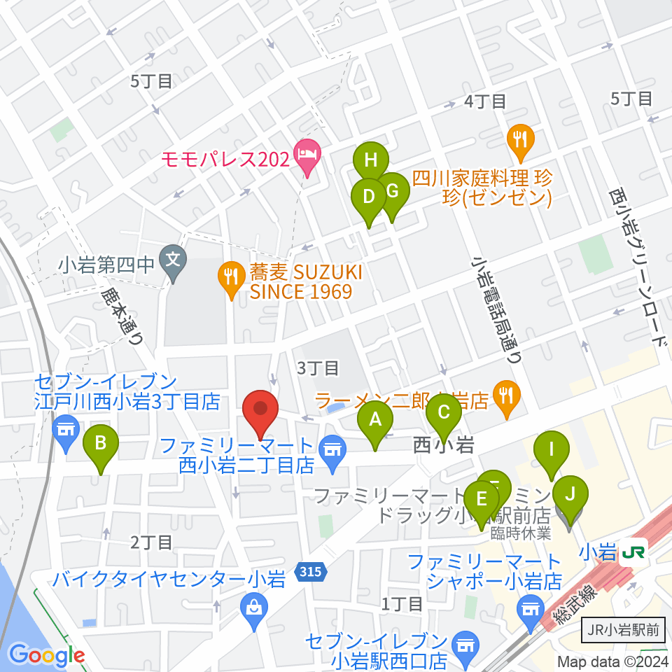 Attractive Sound Lab周辺のカフェ一覧地図