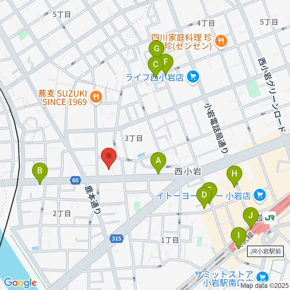 Attractive Sound Lab周辺のカフェ一覧地図