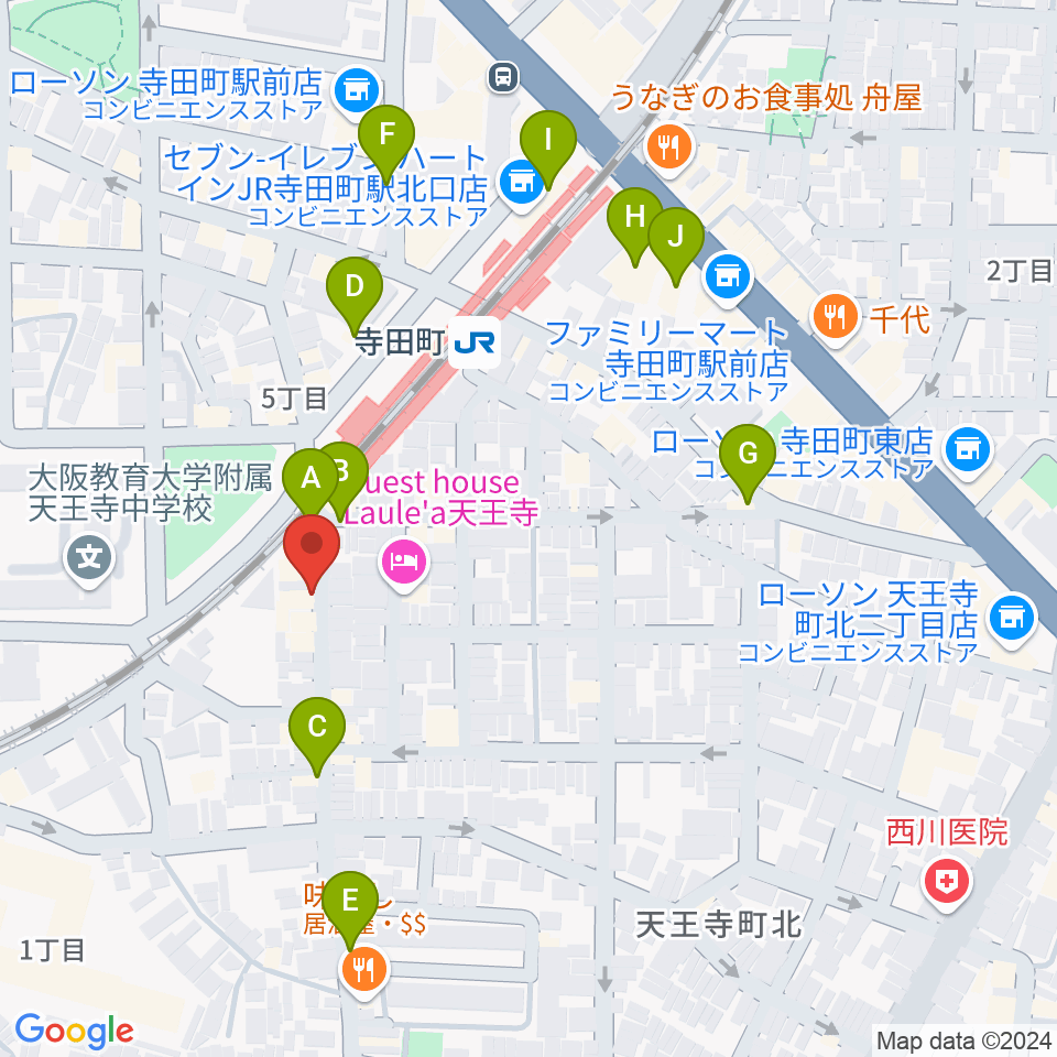 OTIS BLUE周辺のカフェ一覧地図