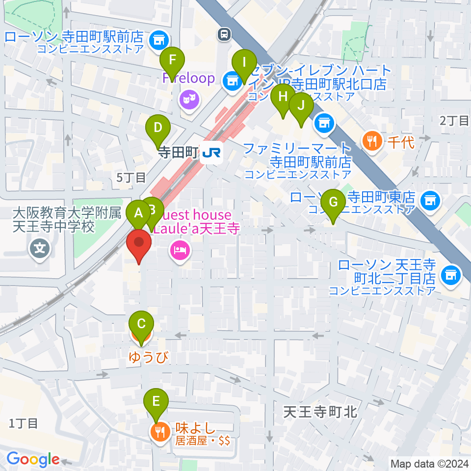 OTIS BLUE周辺のカフェ一覧地図