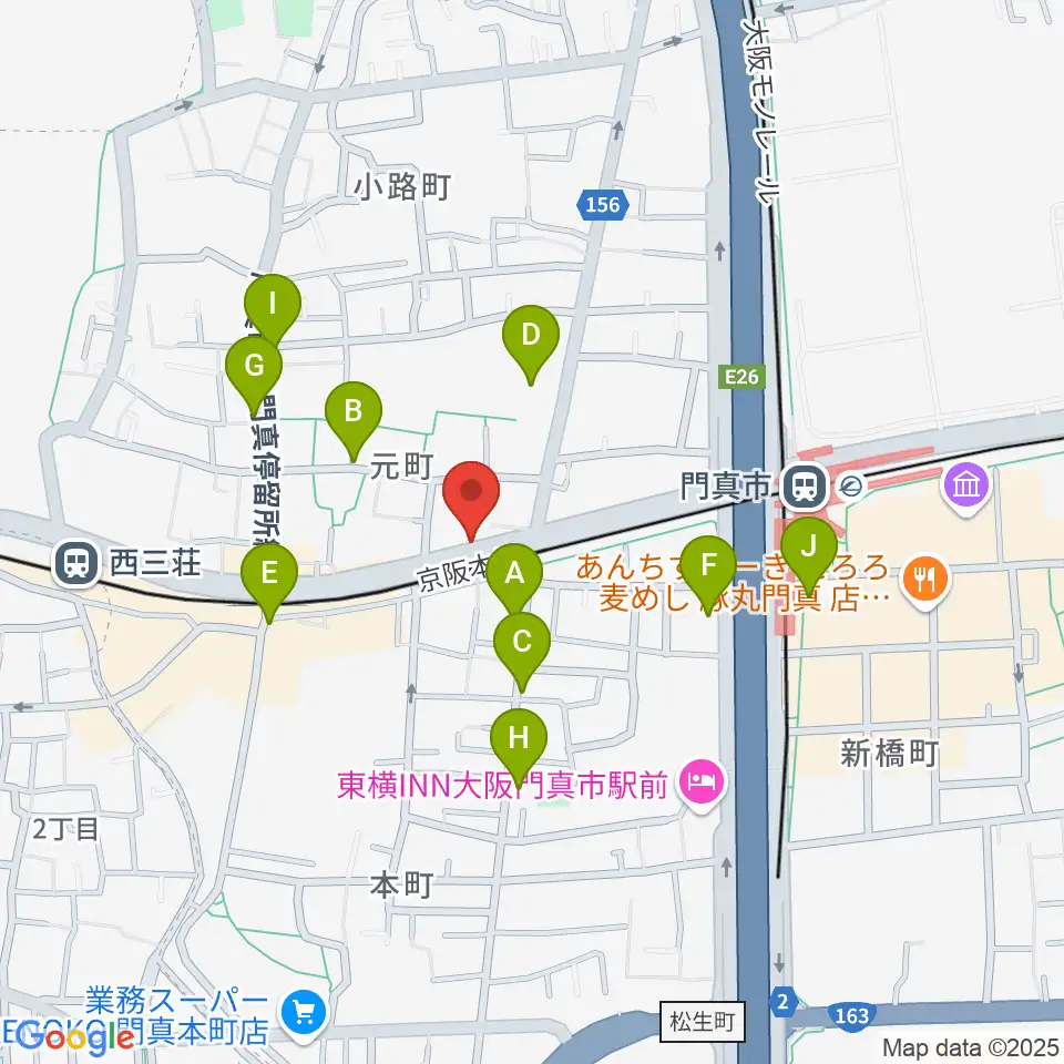 グランスタジオ周辺のカフェ一覧地図